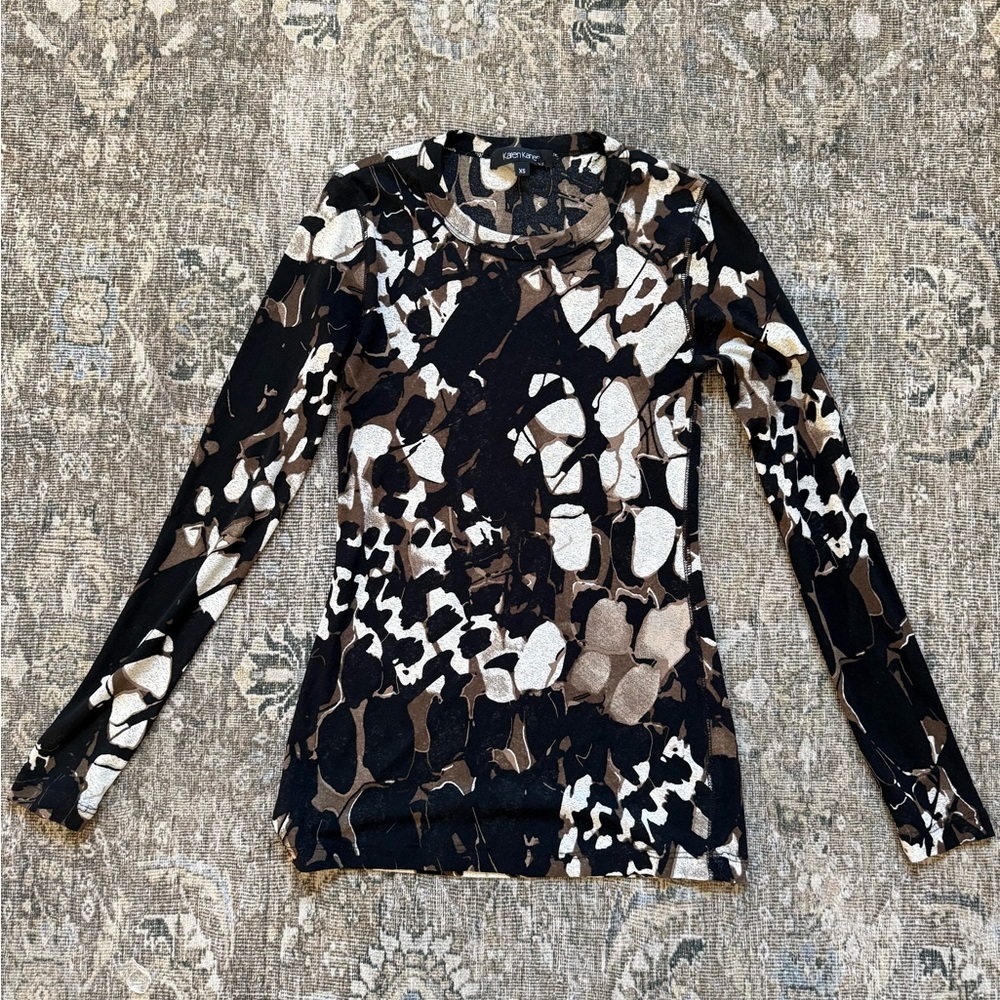 Karen Kane Semi Sheer Long Sleeve XS